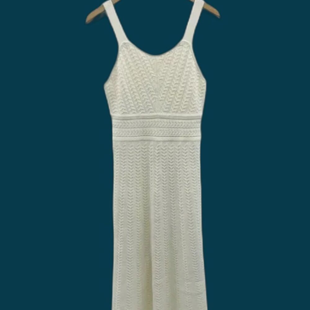 Haute Hippie Ivory Knit Maxi Dress